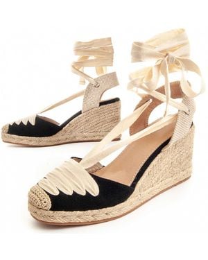 Montevita Wedge Sparto Ciento - Metallic