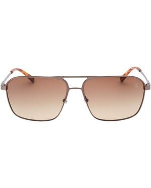 Timberland Tb9316 13H Matte Dark Sunglasses Metal - Brown