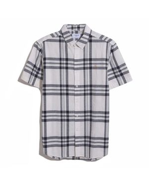Farah Kele Bold Check Shirt - Grey