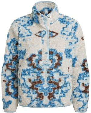 Craghoppers Ladies National Trust Rosemary Ii Abstract Overhead Fleece Top (Horizon) - Blue