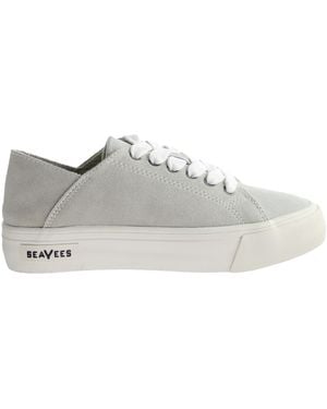 Seavees Sausalito Sea Spray Trainer Shoes Leather - Grey