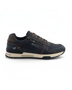 Mustang Faux Leather Trainer Trainer Shoes - Black
