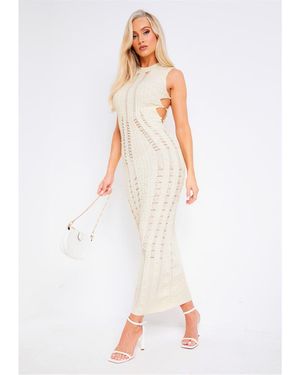 Missy Empire Missy Empire Corset Maxi Chain Dress - White