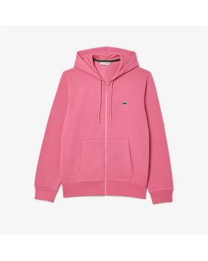 Lacoste Zipped Hoodi - Pink