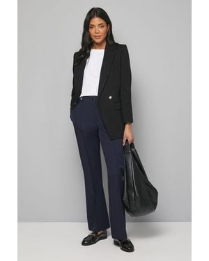 Wallis Smart Bootcut Leg Trousers - Blue