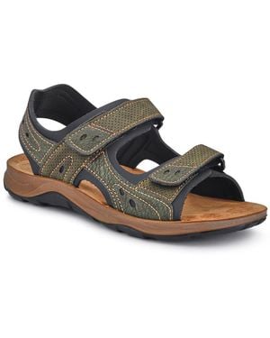 Jones Bootmaker Dual Touch-Fasten Sandals - Brown
