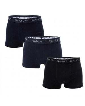 GANT Boxershorts Katoenmix (Set Van 3) - Blauw