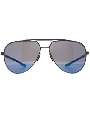 Porsche Design Aviator Dark Mirror P8935 Metal - Grey