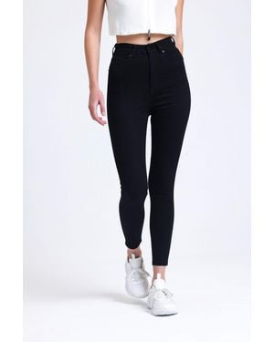 Hiccup High Waist Skinny Jeans - Black