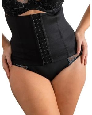 Pour Moi 16601 Hourglass Firm Control Waist Cincher - Black