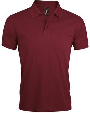 Sol's Prime Pique Plain Short Sleeve Polo Shirt - Red