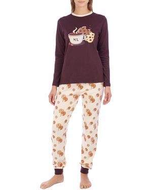 Kisses&Love Klp1 Long-Sleeved Winter Pyjamas - Red