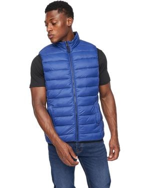 Crosshatch Gattering Gilet - Blue