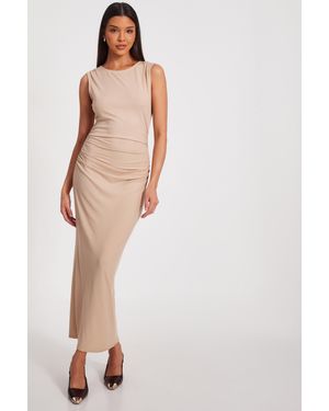 Quiz Ribbed Midaxi Dress - Multicolour