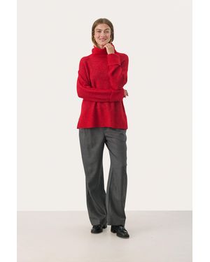 Part Two Pullover Loose Fit - Rood