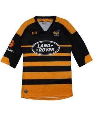 Under Armour Wasps Rfc 3/4 Sleeve Rugby Fitted Top 1322251 003 - Black