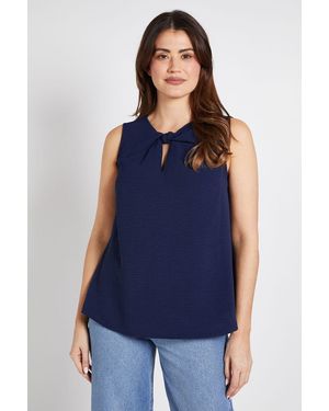 Wallis Woven Twist Cami Top - Blue