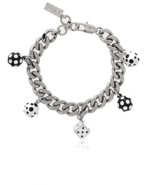 Marc Jacobs X Derrick Adams Dobbelsteenarmband - Metallic