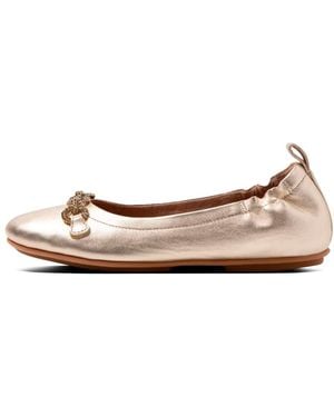 Fitflop 's Fit Flop Allegro Sparkle Ballerina Pumps In Goud - Roze