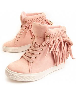 Montevita Wedge Ankle Boot Indig3 - Pink