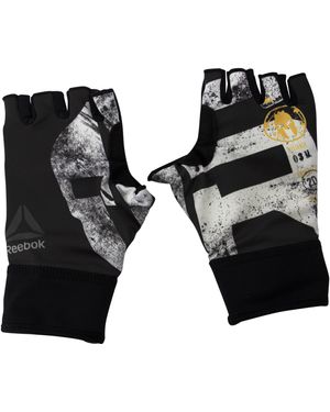 Reebok Spartan Race Fingerless Running Gym Gloves Bk2524 Textile - Black