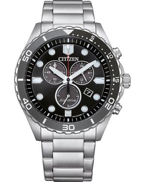 Citizen Of Sporty Aqua Watch At2568-82E Stainless Steel (Archived) - Metallic