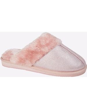 Sleeper Juliet Cuff Mule Slipper - Pink