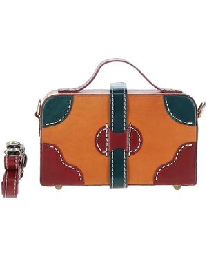 Ashwood Leather 'Adelaide' Shoulder Bag - Orange
