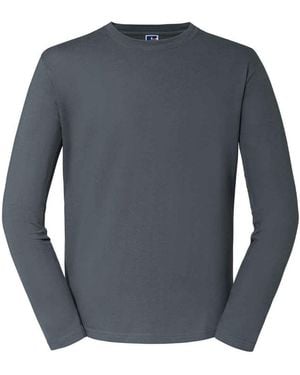 Russell Adult Classic Long-Sleeved T-Shirt (Convoy) - Grey