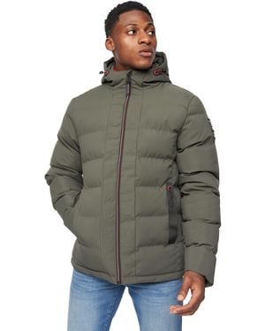Crosshatch Kampnew Embossed Jacket - Green