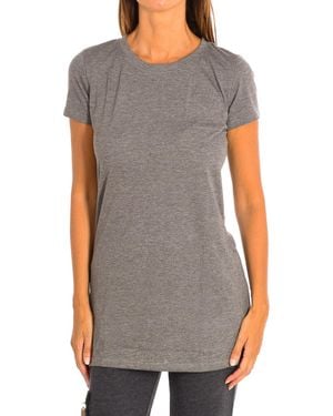 Zumba Short-Sleeved Round Neck Nightgown Z1T00543 - Grey