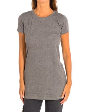 Zumba Short-Sleeved Round Neck Nightgown Z1T00543 - Grey