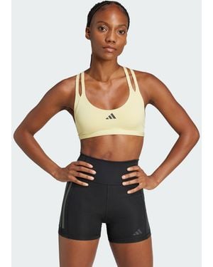 adidas Originals Aeroimpact Luxe Training Light-Support Bra - Yellow
