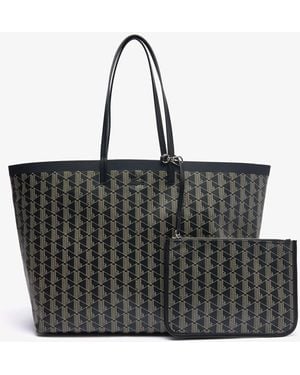Lacoste Accessoires Xl Zely Draagtas Met Etui In Beige - Zwart