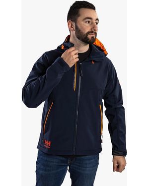 Helly Hansen Chelsea Evolution Hooded Softshell Jack Navy - Blauw