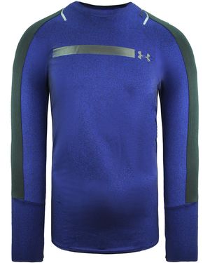 Under Armour Perpetual Metallic-logo Long-sleeve T-shirt - Blue