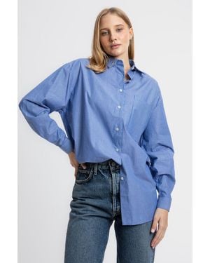 Hiccup Striped Buttoned Shirt - Blue