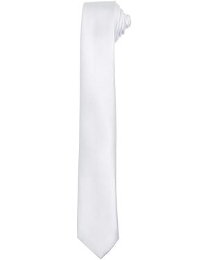 PREMIER Adult Slim Tie - White