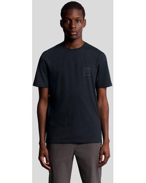 Lyle & Scott Sports Tonal Logo T-Shirt - Black