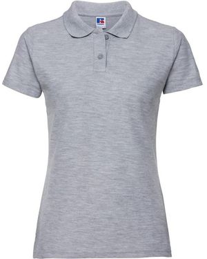 Russell Ladies Classic Plain Polycotton Polo Shirt (Light Oxford) - Grey
