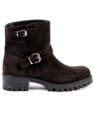 Versace 19.69 Abbigliamento Sportivo V Short Boot B1441 Velour T. Moro - Black