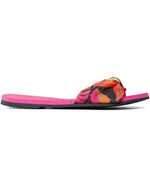 Havaianas Hav. You Saint Tropez Print Bl Flip Flops - Red