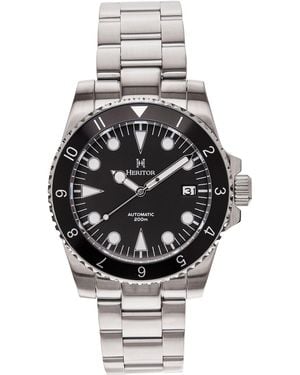 Heritor Luciano Bracelet Watch W/Date - Metallic