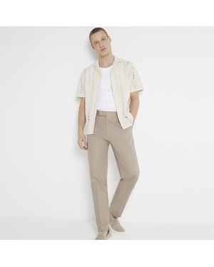 River Island Chino Trousers Slim Fit Smart - Natural
