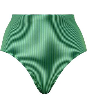 PUMA Streep Hoog Taille Bikinibroekje - Groen