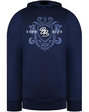 Born Rich Jairo Hoodie Cotton - Blue