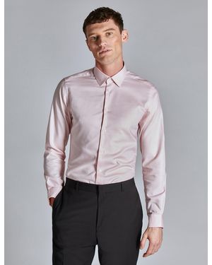 Ted Baker Slim Fit Micro Dot Shirt - Grey