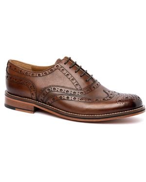 Chapman & Moore Chapman & Moore Country Chukka Leren Bruine Boots - Zwart