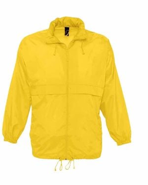 Sol's Surf Windbreaker Lightweight Jacket Nylon - Yellow