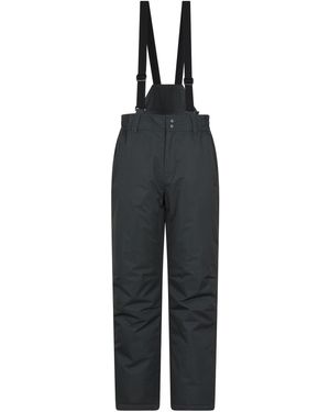 Mountain Warehouse 'Dusk' Short Ski Trousers Warm Insulated Snowproof Winter Salopettes Trouser - Black